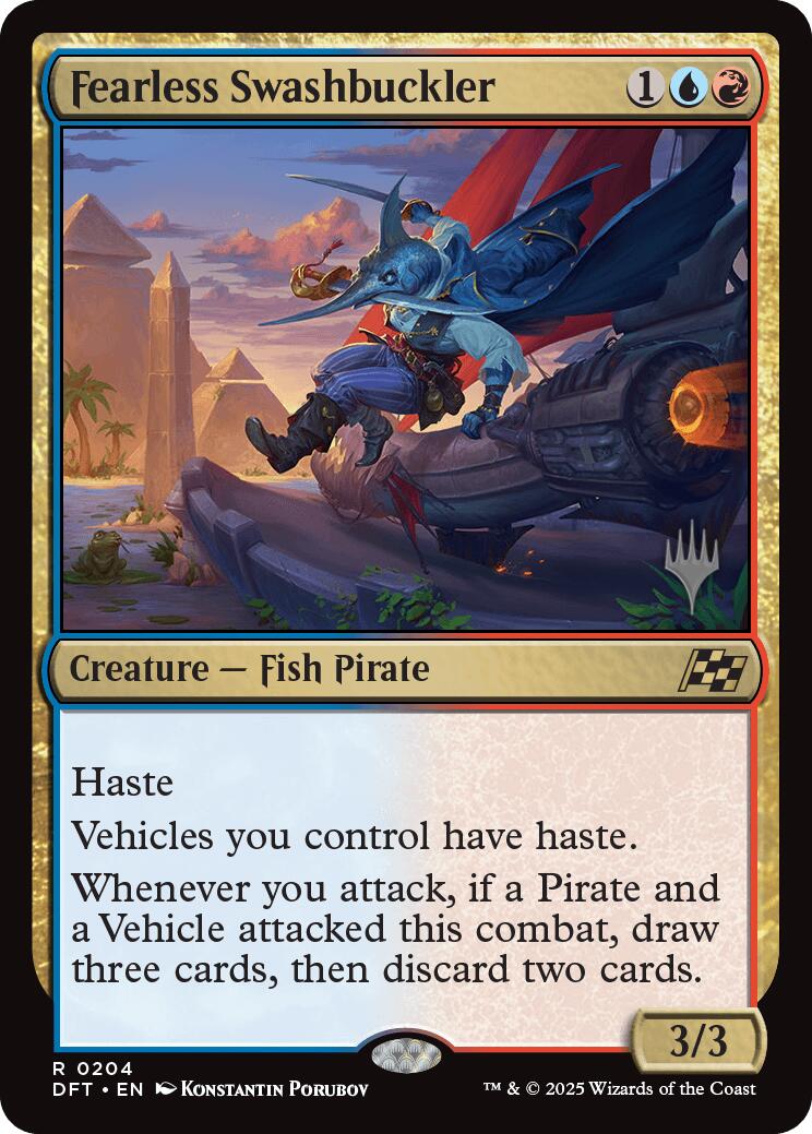 Fearless Swashbuckler [Aetherdrift Promos] | Empire Gaming NC