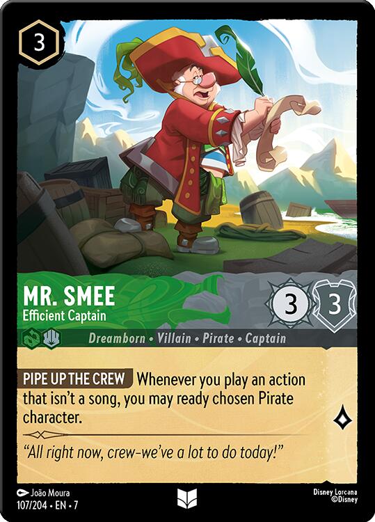 Mr. Smee - Efficient Captain (107/204) [Archazia's Island] | Empire Gaming NC