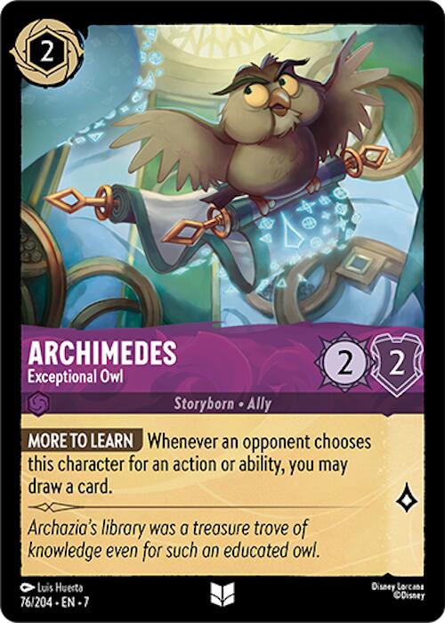 Archimedes - Exceptional Owl (76/204) [Archazia's Island] | Empire Gaming NC