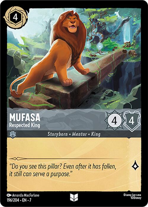 Mufasa - Respected King (196/204) [Archazia's Island] | Empire Gaming NC