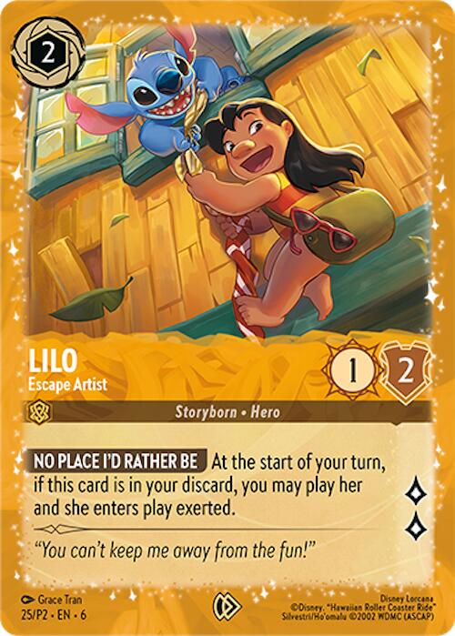 Lilo - Escape Artist (25) [Promo Cards] | Empire Gaming NC