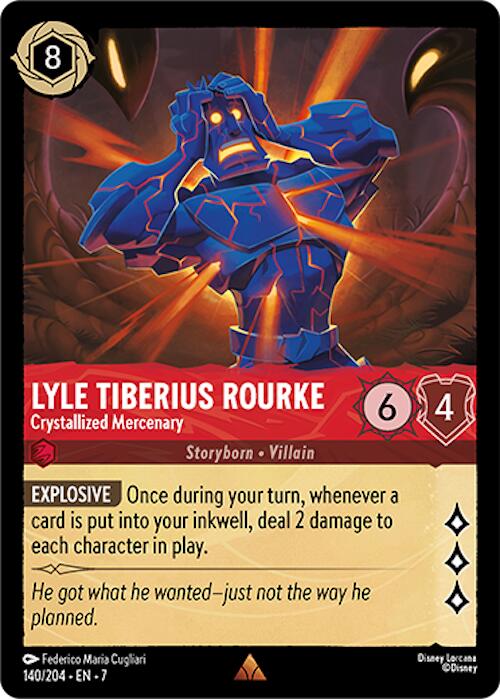 Lyle Tiberius Rourke - Crystallized Mercenary (140/204) [Archazia's Island] | Empire Gaming NC