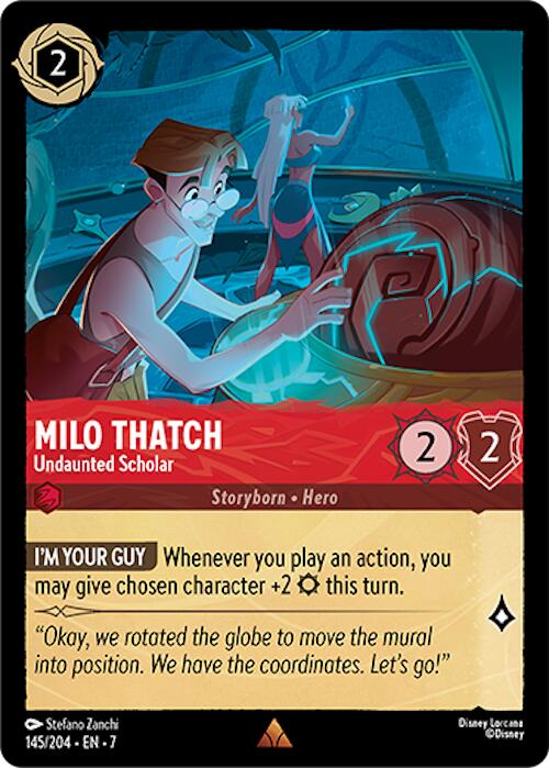 Milo Thatch - Undaunted Scholar (145/204) [Archazia's Island] | Empire Gaming NC