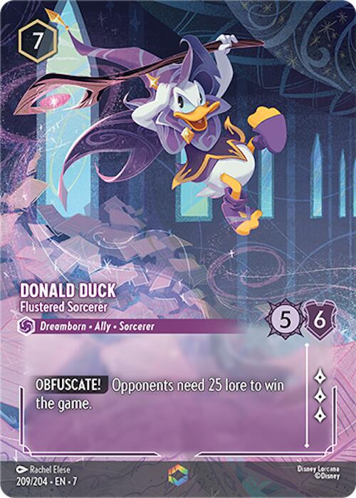 Donald Duck - Flustered Sorcerer (Enchanted) (209/204) [Archazia's Island] | Empire Gaming NC