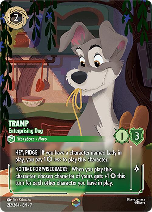 Tramp - Enterprising Dog (Enchanted) (212/204) [Archazia's Island] | Empire Gaming NC