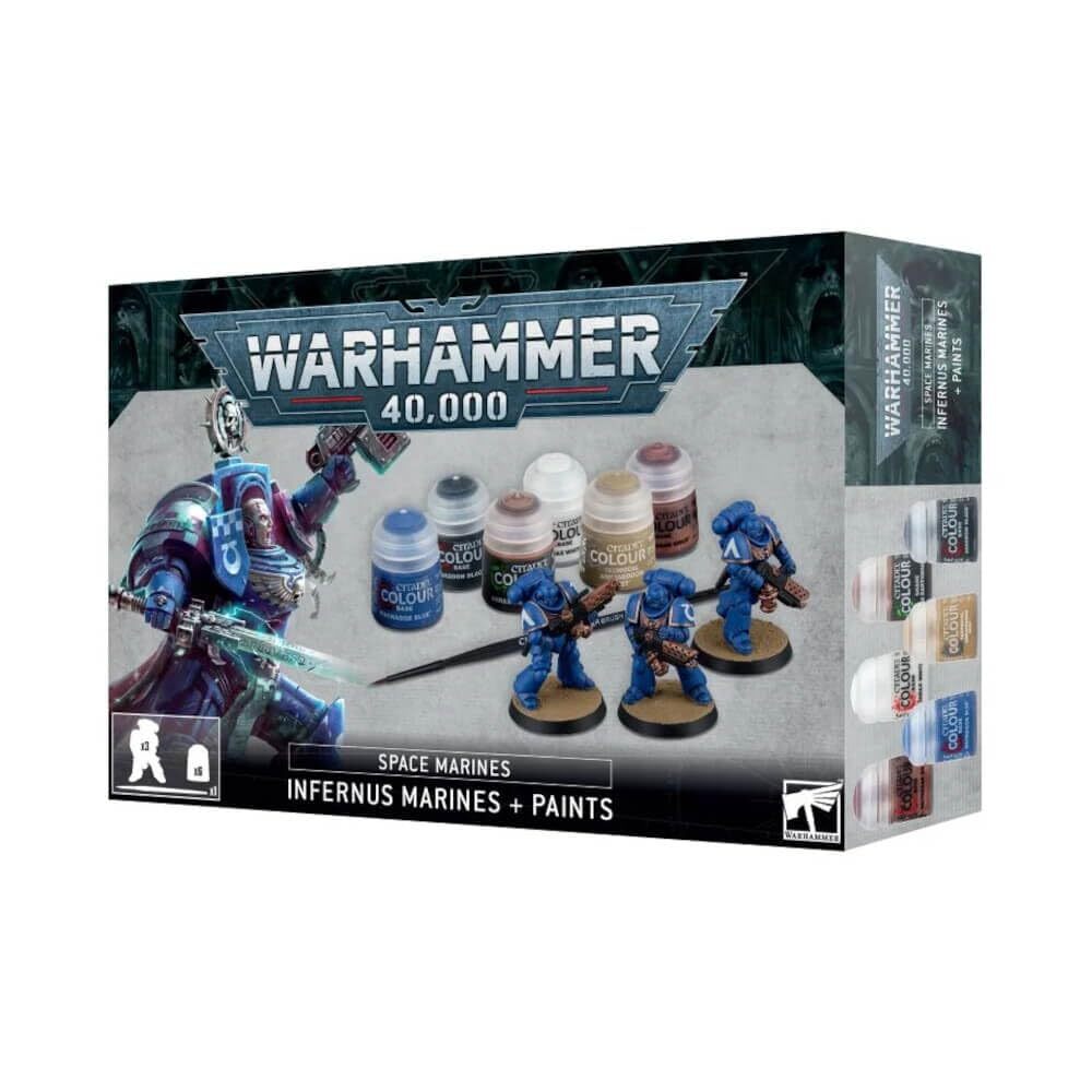 Space Marines Infernus Marines and Paint Set | Empire Gaming NC