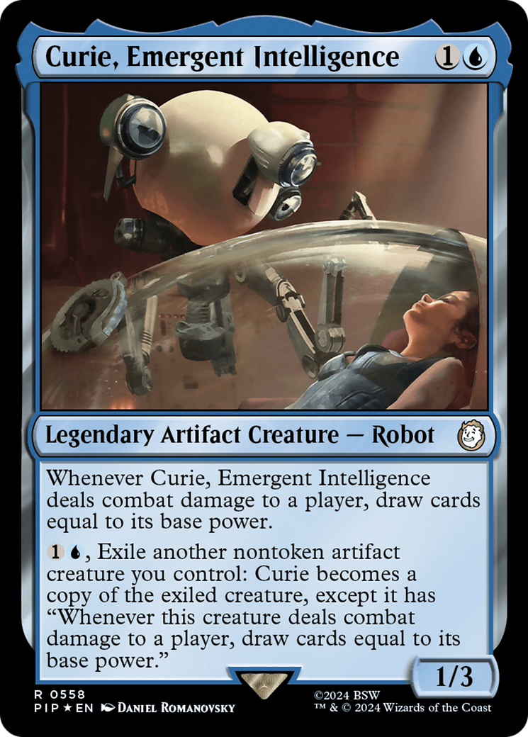 Curie, Emergent Intelligence (Surge Foil) [Fallout] | Empire Gaming NC