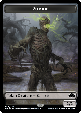 Zombie Token [Dominaria Remastered Tokens] | Empire Gaming NC