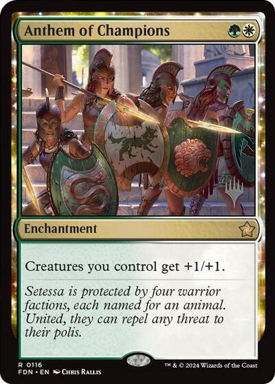 Anthem of Champions (Promo Pack) [Foundations Promos] | Empire Gaming NC
