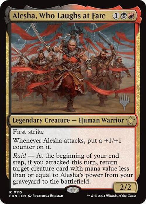 Alesha, Who Laughs at Fate (Promo Pack) [Foundations Promos] | Empire Gaming NC