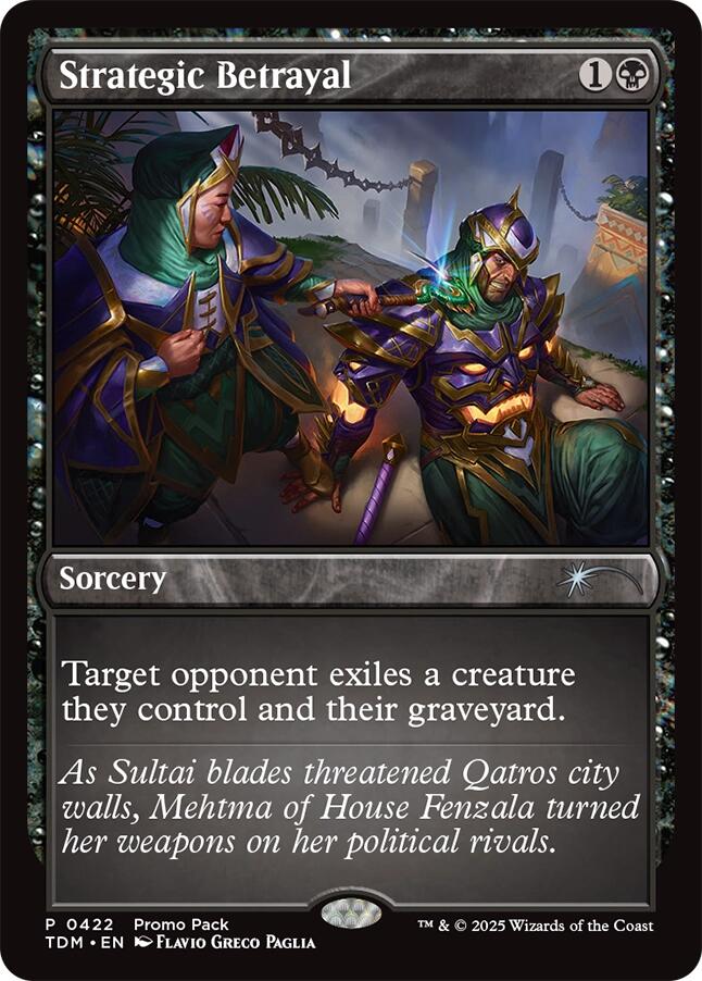 Strategic Betrayal [Tarkir: Dragonstorm Promos] | Empire Gaming NC