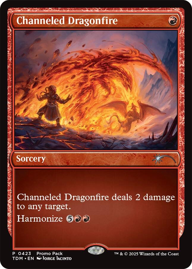 Channeled Dragonfire [Tarkir: Dragonstorm Promos] | Empire Gaming NC