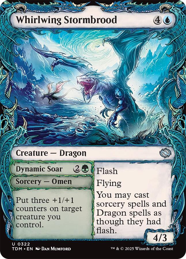 Whirlwing Stormbrood (Showcase) [Tarkir: Dragonstorm] | Empire Gaming NC