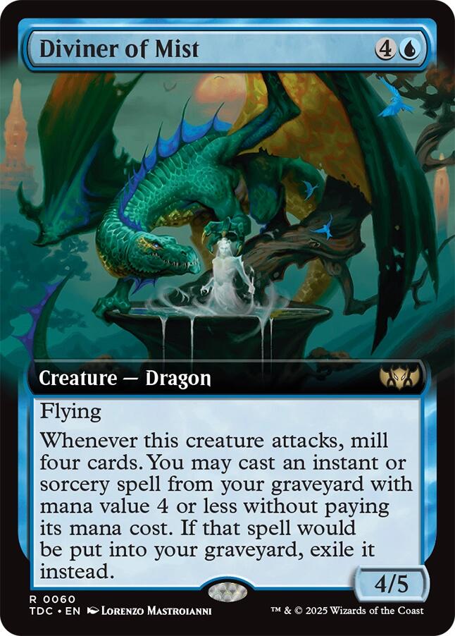 Diviner of Mist (Extended Art) [Tarkir: Dragonstorm Commander] | Empire Gaming NC