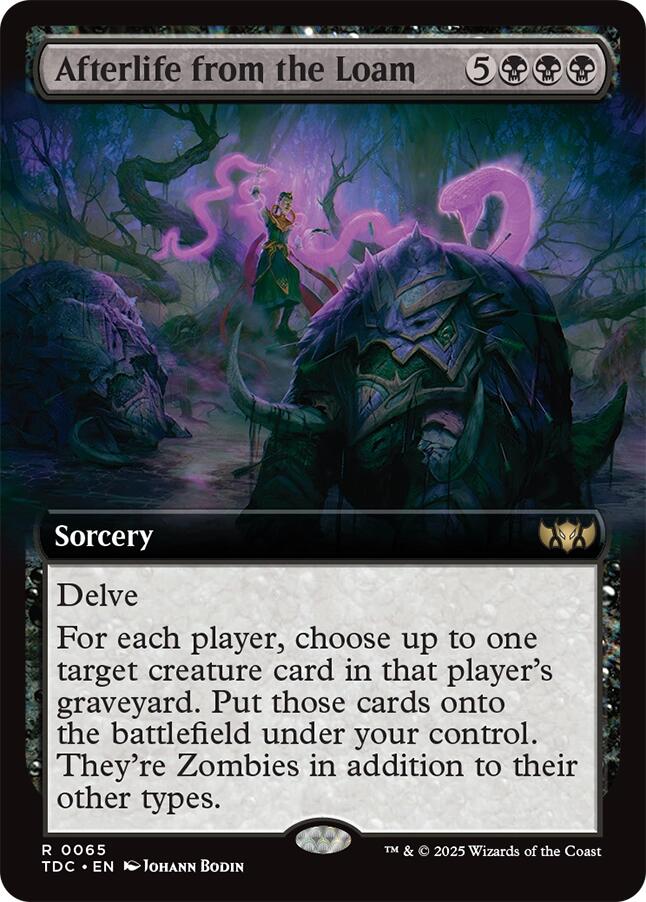 Afterlife from the Loam (Extended Art) [Tarkir: Dragonstorm Commander] | Empire Gaming NC