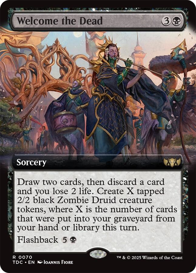 Welcome the Dead (Extended Art) [Tarkir: Dragonstorm Commander] | Empire Gaming NC