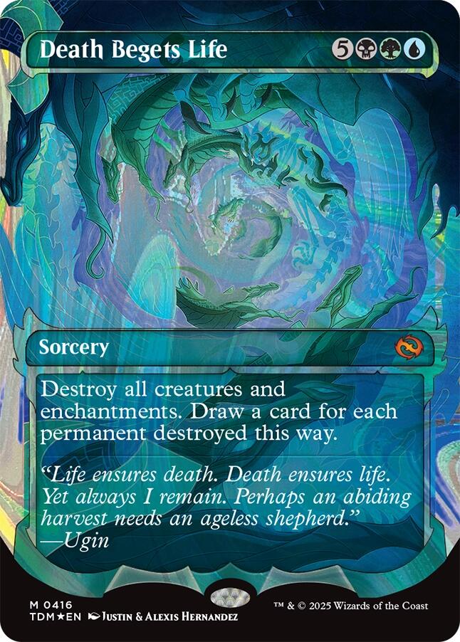 Death Begets Life (Showcase) (Halo Foil) [Tarkir: Dragonstorm] | Empire Gaming NC