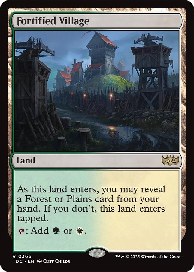 Fortified Village [Tarkir: Dragonstorm Commander] | Empire Gaming NC