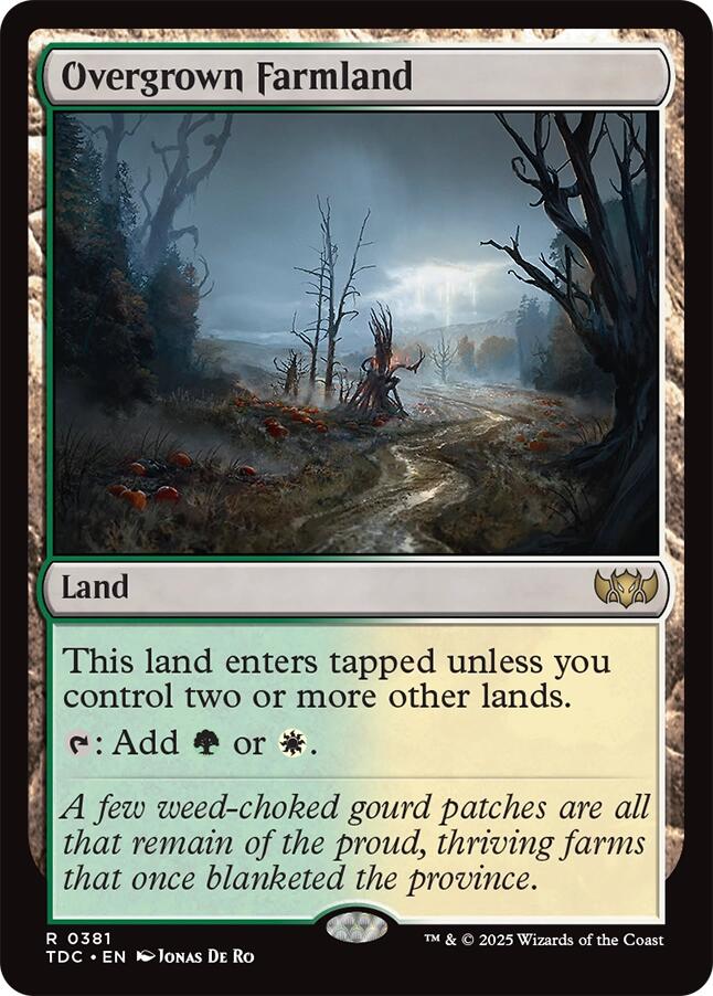 Overgrown Farmland [Tarkir: Dragonstorm Commander] | Empire Gaming NC