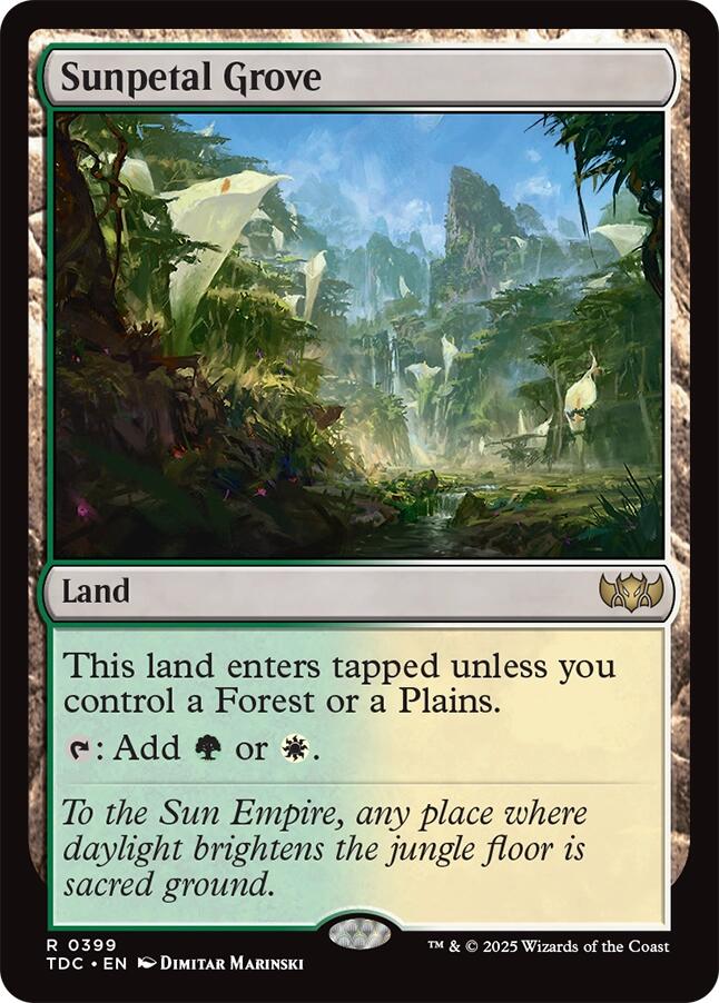 Sunpetal Grove [Tarkir: Dragonstorm Commander] | Empire Gaming NC