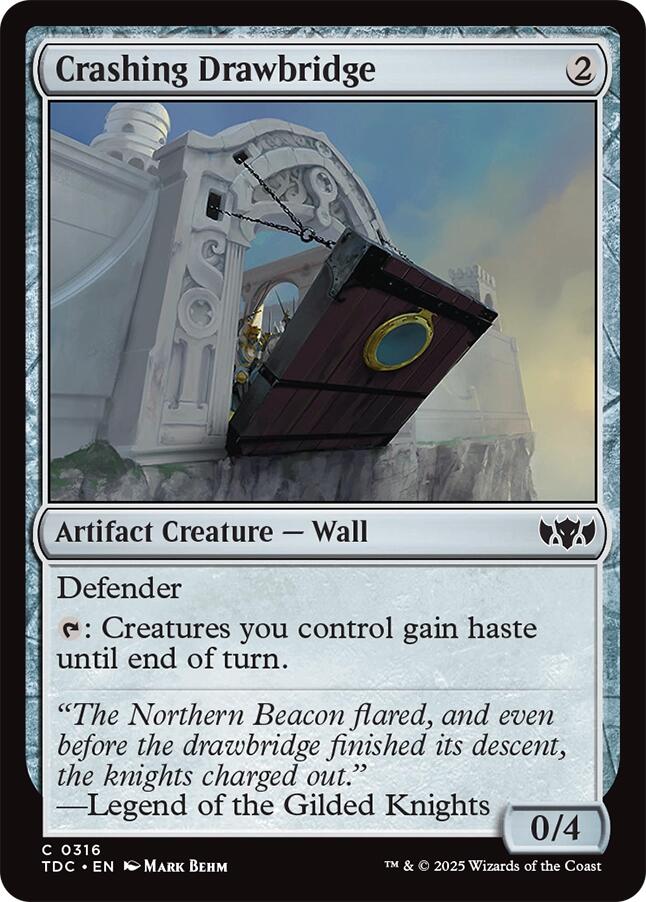 Crashing Drawbridge [Tarkir: Dragonstorm Commander] | Empire Gaming NC