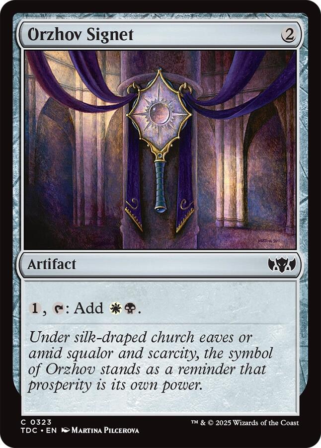 Orzhov Signet [Tarkir: Dragonstorm Commander] | Empire Gaming NC