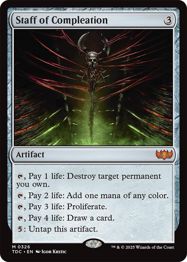 Staff of Compleation [Tarkir: Dragonstorm Commander] | Empire Gaming NC