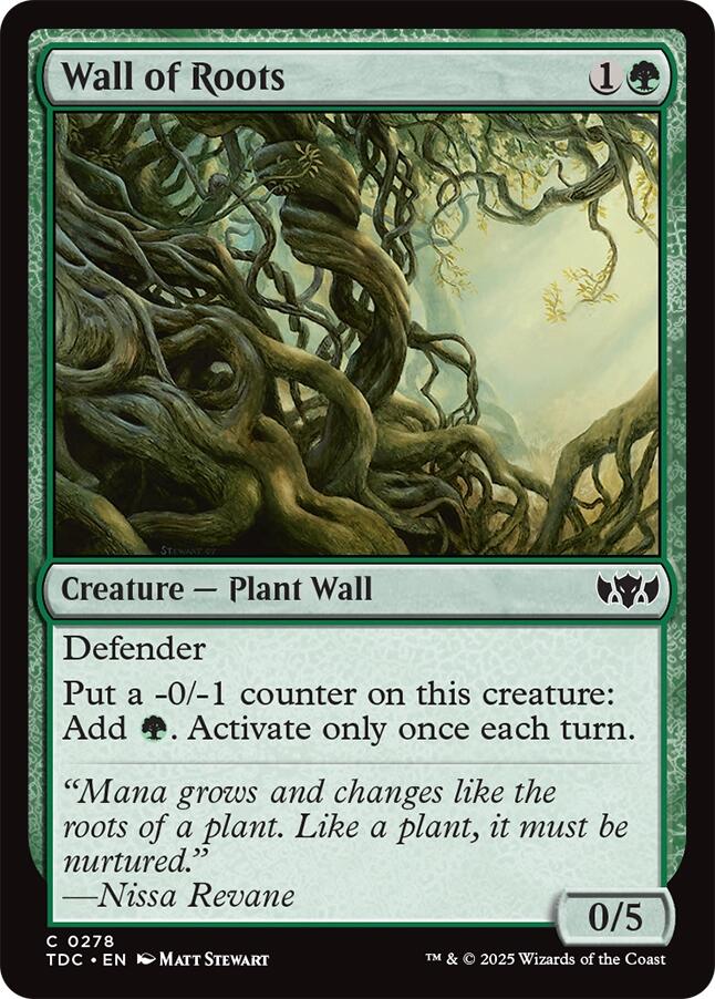 Wall of Roots [Tarkir: Dragonstorm Commander] | Empire Gaming NC