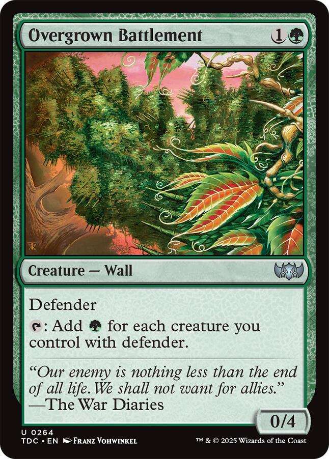 Overgrown Battlement [Tarkir: Dragonstorm Commander] | Empire Gaming NC
