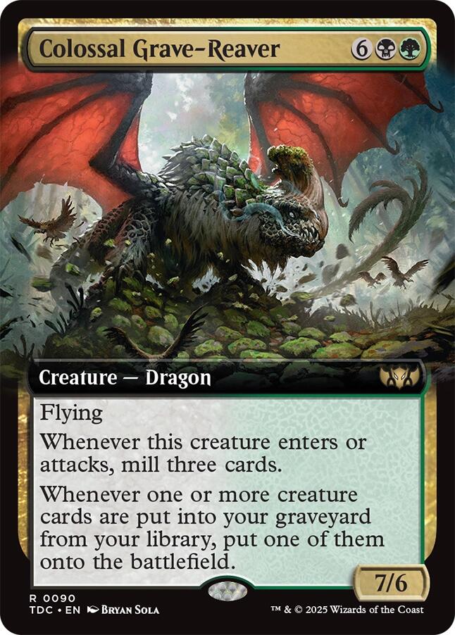 Colossal Grave-Reaver (Extended Art) [Tarkir: Dragonstorm Commander] | Empire Gaming NC