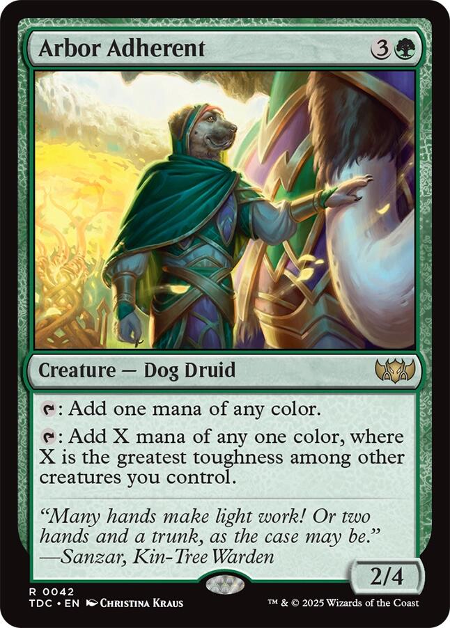 Arbor Adherent [Tarkir: Dragonstorm Commander] | Empire Gaming NC