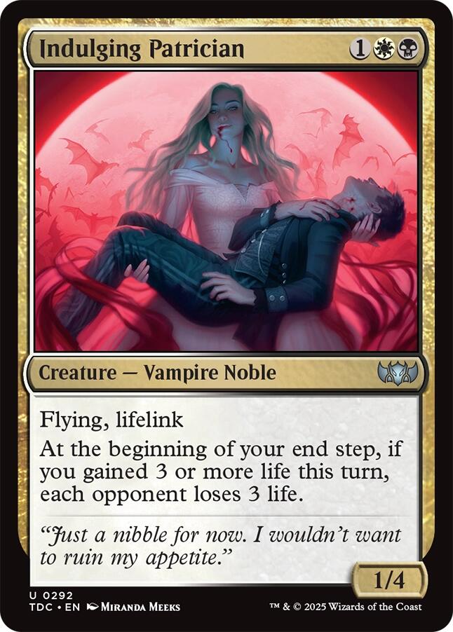 Indulging Patrician [Tarkir: Dragonstorm Commander] | Empire Gaming NC