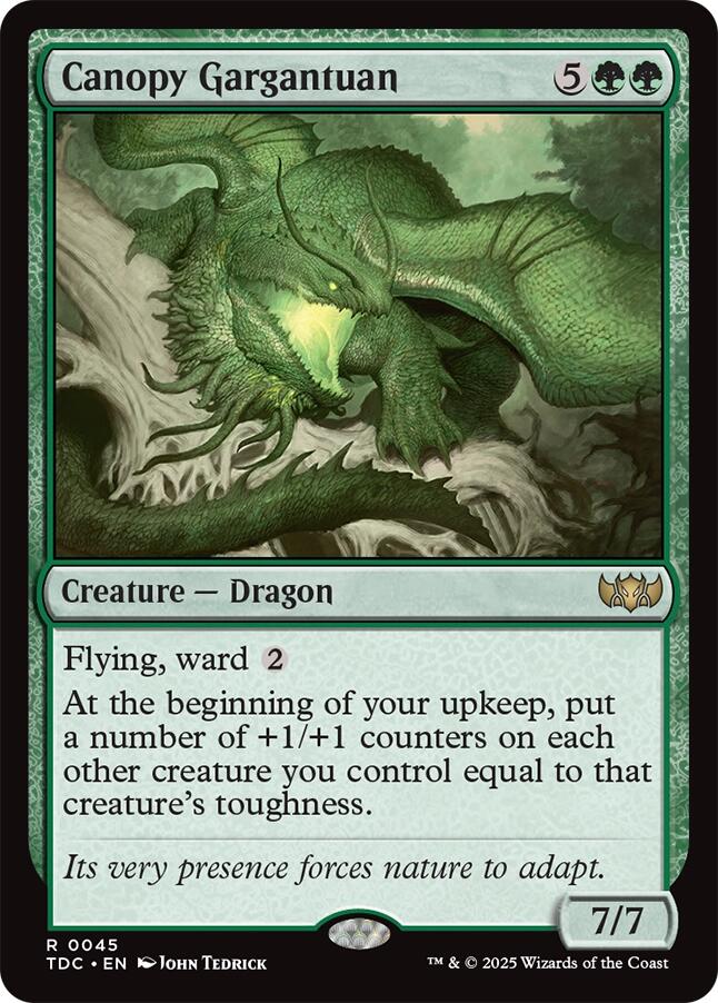 Canopy Gargantuan [Tarkir: Dragonstorm Commander] | Empire Gaming NC