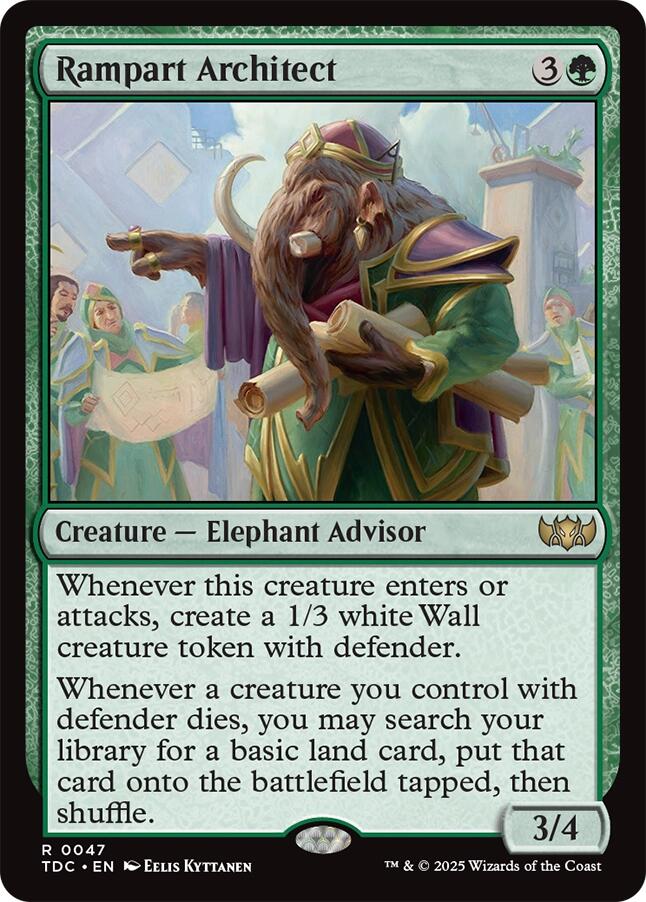 Rampart Architect [Tarkir: Dragonstorm Commander] | Empire Gaming NC