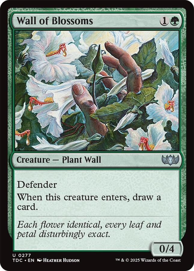 Wall of Blossoms [Tarkir: Dragonstorm Commander] | Empire Gaming NC