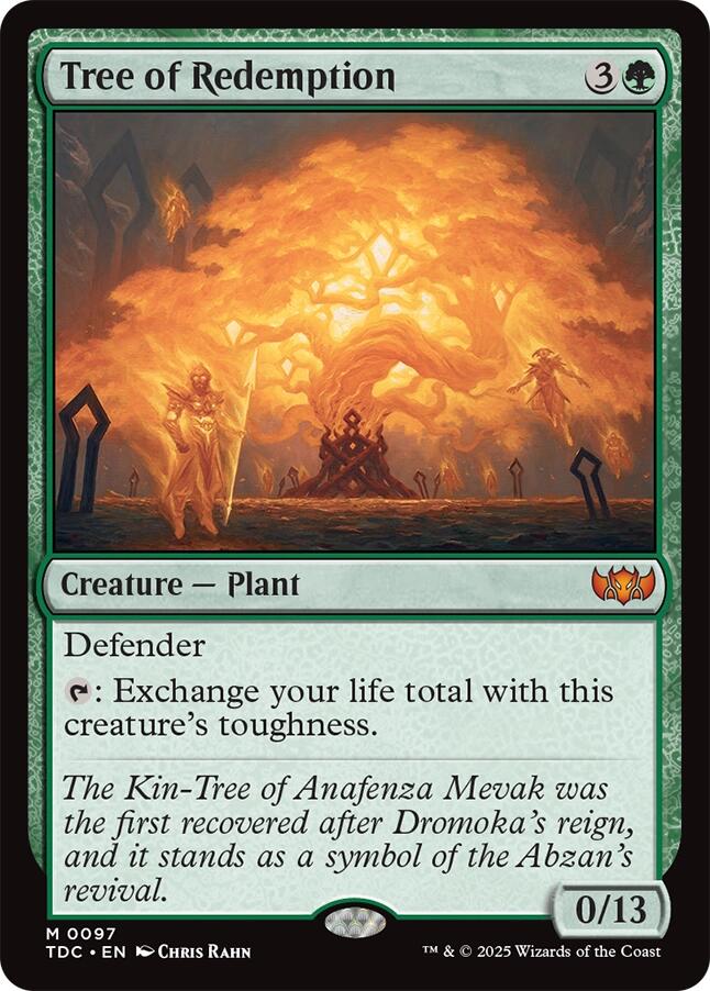 Tree of Redemption [Tarkir: Dragonstorm Commander] | Empire Gaming NC