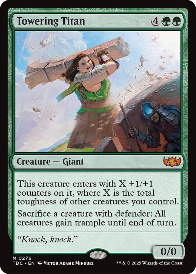 Towering Titan [Tarkir: Dragonstorm Commander] | Empire Gaming NC