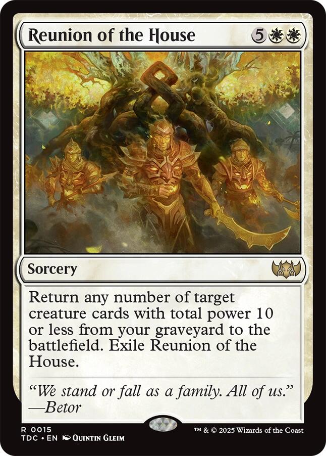 Reunion of the House [Tarkir: Dragonstorm Commander] | Empire Gaming NC