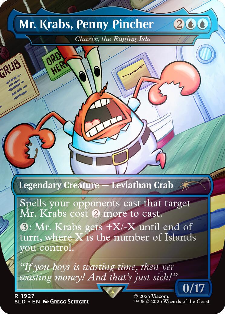 Mr. Krabs, Penny Pincher - Charix, the Raging Isle (Rainbow Foil) [Secret Lair Drop Series] | Empire Gaming NC