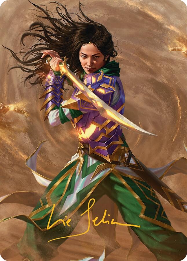 Descendant of Storms Art Card (2/54) (Gold-Stamped Signature) [Tarkir: Dragonstorm Art Series] | Empire Gaming NC