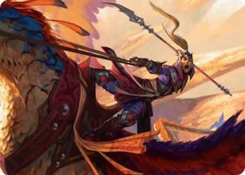 Dragonback Lancer Art Card (3/54) [Tarkir: Dragonstorm Art Series] | Empire Gaming NC