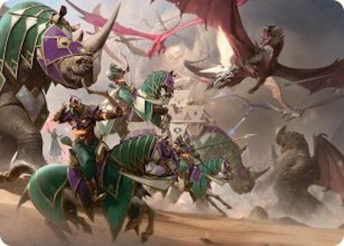 United Battlefront Art Card (5/54) [Tarkir: Dragonstorm Art Series] | Empire Gaming NC