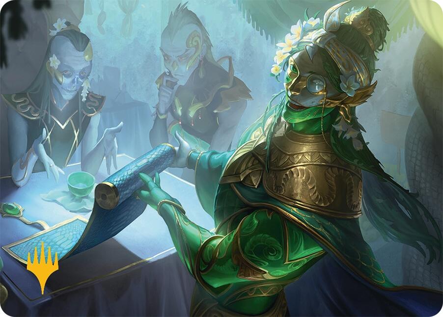 Sibsig Appraiser Art Card (8/54) (Gold-Stamped Signature) [Tarkir: Dragonstorm Art Series] | Empire Gaming NC