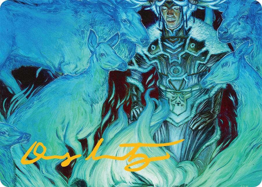 Unending Whisper Art Card (9/54) (Gold-Stamped Signature) [Tarkir: Dragonstorm Art Series] | Empire Gaming NC