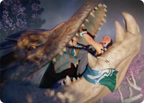 Jaws of Defeat Art Card (53/54) [Tarkir: Dragonstorm Art Series] | Empire Gaming NC