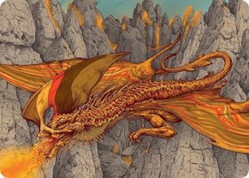 Magmatic Hellkite Art Card (34/54) [Tarkir: Dragonstorm Art Series] | Empire Gaming NC