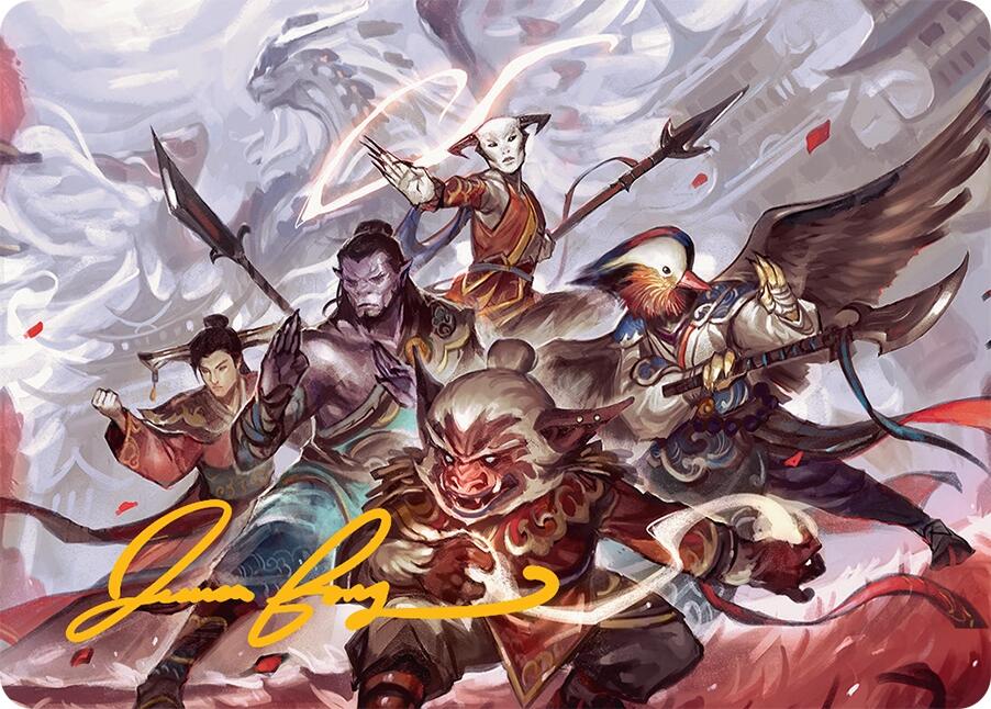 Will of the Jeskai Art Card (54/54) (Gold-Stamped Signature) [Tarkir: Dragonstorm Art Series] | Empire Gaming NC