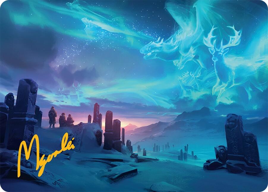 Auroral Procession Art Card (20/54) (Gold-Stamped Signature) [Tarkir: Dragonstorm Art Series] | Empire Gaming NC