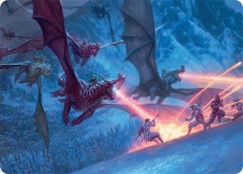 Dragonback Assault Art Card (22/54) [Tarkir: Dragonstorm Art Series] | Empire Gaming NC