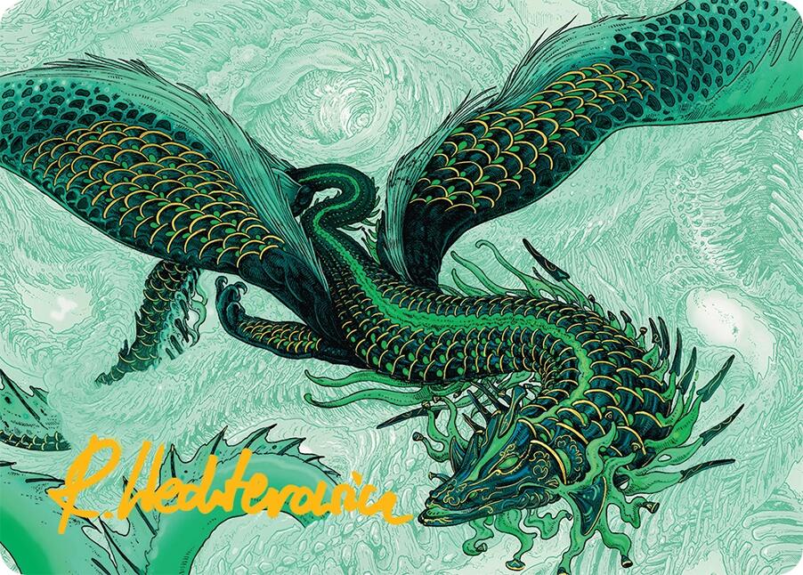 Teval, Arbiter of Virtue Art Card (38/54) (Gold-Stamped Signature) [Tarkir: Dragonstorm Art Series] | Empire Gaming NC